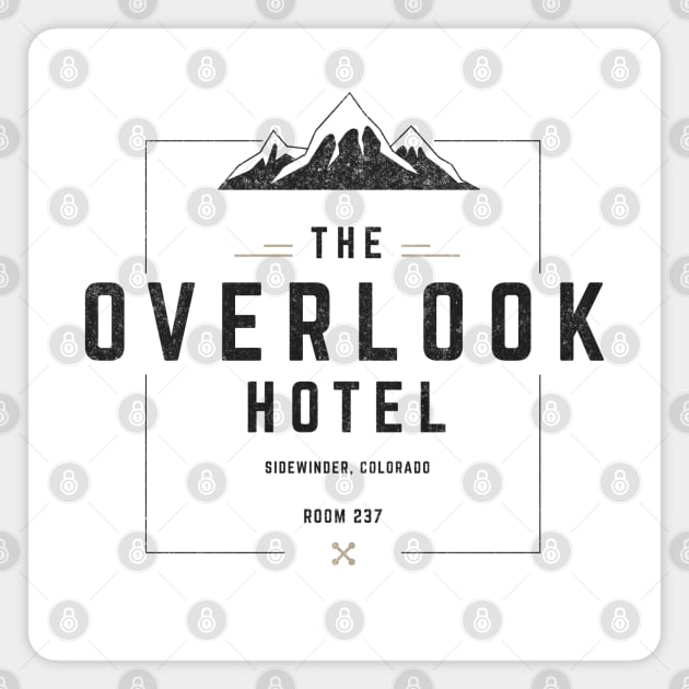 The Overlook Hotel - Sidewinder, Colorado - modern vintage logo Magnet by BodinStreet